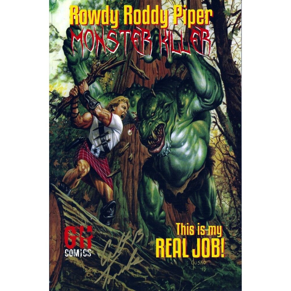 Rowdy Roddy Piper Monster Killer Grind House Comics Graphic Novel Comic Book